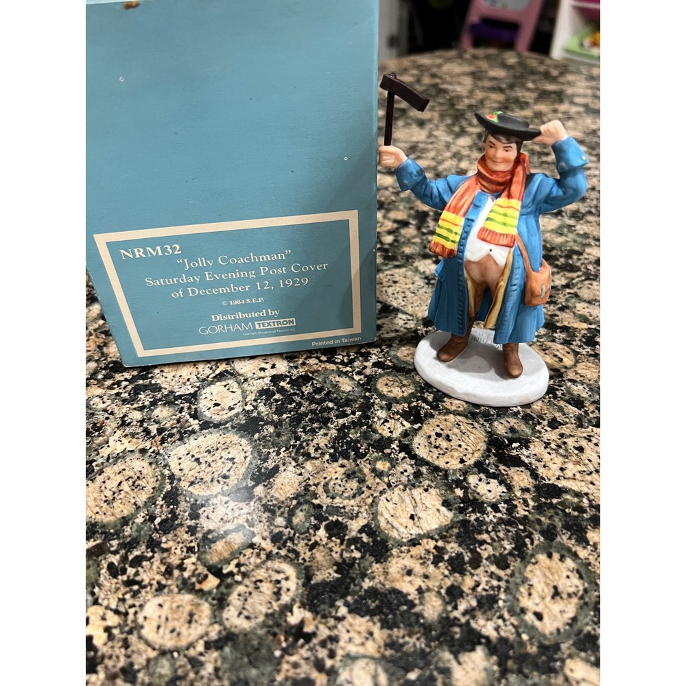 Gorham Norman Rockwell Jolly Coachman Figurine NRM32 Limited Edition Boxed